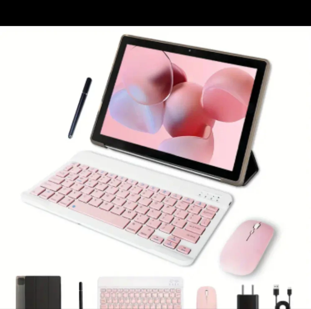 Android 13 tablet with keyboard and mouse and charger